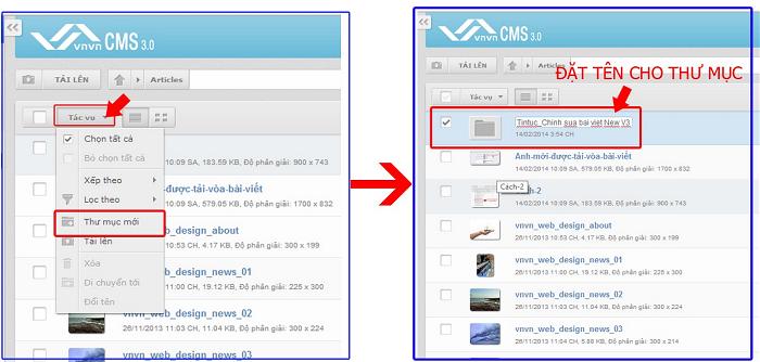 Hổ trợ quản trị thiết kế website vnvn cms 3.0 đưa ảnh lên tài nguyên