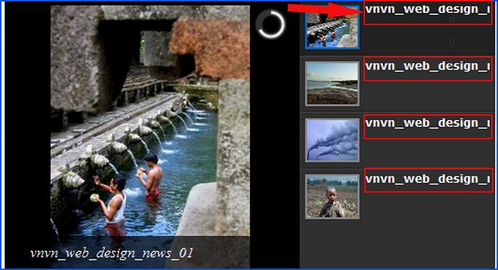 Hỗ trợ quản trị thiết kế website vnvn cms 3.0 tiện ích gallery ảnh, thực hiện slideshow
